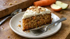 砂糖なしでもしっとり甘い。にんじん×りんごで作るキャロットケーキ