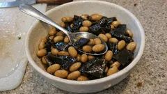 作り置きOK：ふっくら大豆と昆布の煮物—砂糖を先に入れて味しみ良く