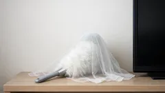 排水口ネットをかぶせるだけでハンディモップが長持ちする時短掃除ワザ