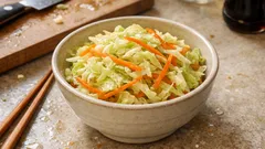 カンタン酢で味が決まる：キャベツとにんじんのさっぱり酢の物（レンジで時短）