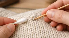 ニットの引っかけを糸を切らずに直す方法｜ほつれ・スナッグの応急処置