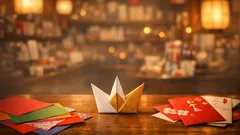 余ったポチ袋を折り紙1枚で解決する折り鶴ポチ袋の作り方