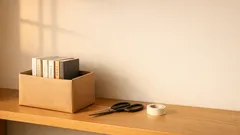 ティッシュ箱で文庫本ケースを作る方法、3ステップで本棚が整う