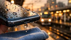 防水スマホが雨で濡れたときの正しい対処法5ステップ、充電端子の水抜きまで
