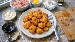 冷凍ストックで朝ラク！衣いらずのふんわりチキンナゲット（お弁当サイズ）