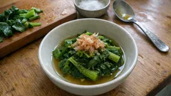 苦みがやさしくなる菜の花のおひたし—茎→つぼみの時間差ゆでと白だしつけ地で手早く