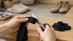 穴あきタイツは捨てないで ヘアゴムに再利用する簡単3ステップ