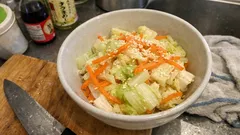 白菜とにんじんのさっぱり酢の物—塩もみで水っぽくならない、作り置きにも