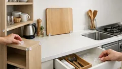 100均のクッションゴムで小さなストレス解消、ハンガー落ち・引き出しズレ・まな板倒れを一気に防ぐ