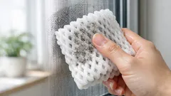 果物の緩衝材ネットが掃除道具に変身 フローリングのホコリがごっそり取れる使い方