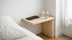 100均すのこで作るコーナー棚兼サイドテーブルが便利すぎる