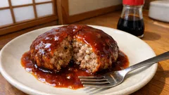 卵なしでもふっくらジューシー：マヨ×パン粉で作る家庭の本格ハンバーグ