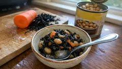 離乳食後期の作り置きに:ひじきとにんじんの大豆煮をやわらかく煮て冷凍ストック