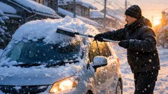 車の屋根の雪、そのまま走ると危険？出発前に知っておきたい落下・飛散のリスク