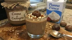 混ぜて盛るだけでお店みたい：栗ペースト×生クリームの濃厚グラスデザート