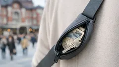 3COINSのトラベルセキュリティショルダーが便利すぎた、ストラップに隠しポケットで貴重品迷子を防ぐ