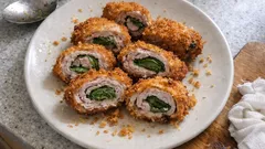 薄切り豚肉でサクじゅわ！大葉香る「豚の大葉巻きフライ」の作り方