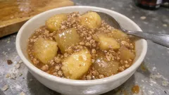 下ゆでで味しみ早い！じゃがいもと大根のそぼろあんかけ（豚ひき肉でほくほく、とろ〜り）