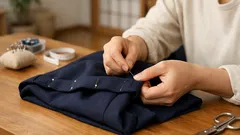 布を切らない裾上げのやり方3選、ズボンも子ども服も3cm短くできる