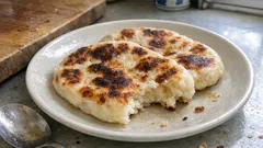 材料5つ・発酵なしでOK：フライパンで焼く米粉ナンがもっちり香ばしい