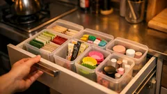 セリアのフタ付きケースが便利すぎた、引き出しの小物が一瞬で整う収納術