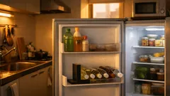 冷蔵庫のドアポケットがパンパンなときはブックエンドでペットボトル収納を増やす