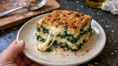 ほうれん草とじゃがいものスフォルマート—表面カリッ、中はチーズとろりのオーブン焼き