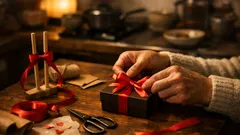 バレンタインのラッピングが映えるリボンの結び方、八の字で失敗しにくいダブルリボン