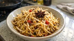 もやしが主役の中華おつまみ：八角＆花椒のスパイスオイルあえでシャキッと仕上げる