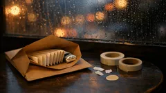 茶封筒でバレンタインラッピングが10分で完成する蛇腹の作り方