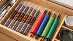 捨てる前に活用、太めストローで即席箸ケースを作る時短収納術